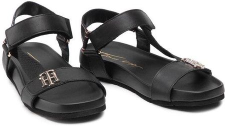 Tommy Hilfiger Sandały Th Hardware Sporty Sandal FW0FW06231 Czarny