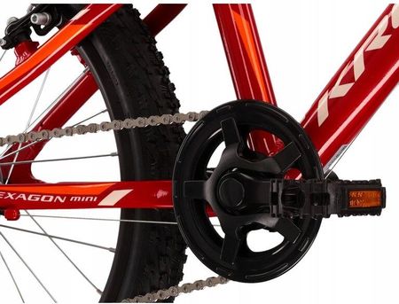 Kross Rower Hexagon Mini 1.0 Czerwony Biały Pomarańczowy Połysk 2022 - zdjęcie 2