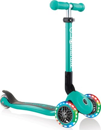 Globber Junior Foldable Lights Scooter Turquoise