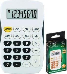 Toor Kalkulator Kieszonkowy Tr-295 Biało-Czarny 120-1769