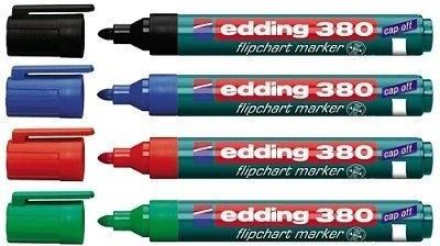 Edding Marker Flipchart Okrągły 1.5-3Mm Czerwony 380/002/Cz