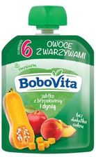 Zdjęcie BoboVita Jabłko z brzoskwinią i dynią po 6 miesiącu 80g - Głowno