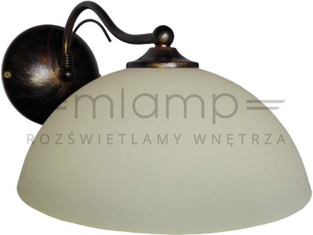Kaja Kinkiet LAMPA ścienna K-1162 klasyczna OPRAWA kopuła ecru (K1162)