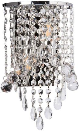 Ven LAMPA ścienna K-E 1346/2 CR glamour OPRAWA kryształowa LED 9W 4000K kinkiet chrom przezroczysty (VENKE13462CR)