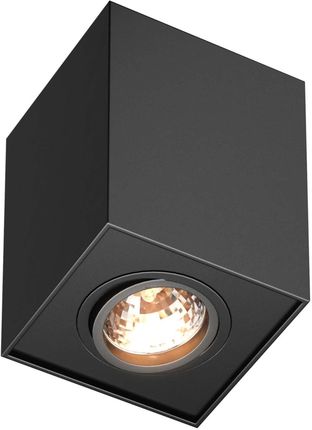 Zumaline Spot LAMPA sufitowa QUADRO SL 89200-BK metalowa OPRAWA kostka cube czarna (89200BK)