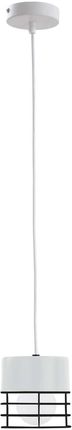 Ket LAMPA wisząca druciana OPRAWA metalowy ZWIS loftowy biały czarny (KET785)