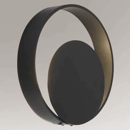 Shilo Loftowa LAMPA ścienna OMONO okrągła OPRAWA metalowa kinkiet LED 6W 4000K industrialny czarny (8503)