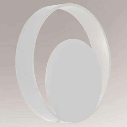 Shilo Ścienna LAMPA kinkiet OMONO metalowa OPRAWA industrialna LED 6W 4000K okrągła biała (8504)