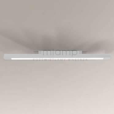 Shilo Plafon LAMPA sufitowa OTARU prostokątna OPRAWA plafoniera listwa do łazienki LED 28,8W 4000K IP44 belka biała (8639)