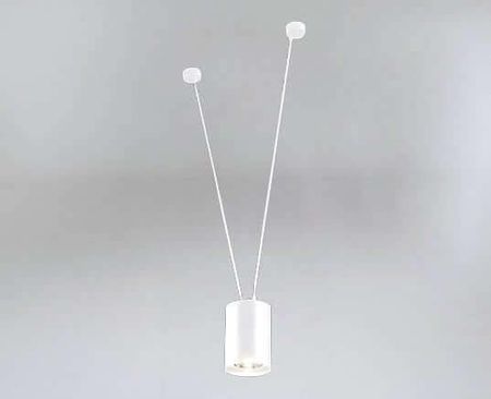 Shilo LAMPA wisząca VIWIN metalowa OPRAWA tuba zwis biały (9574)