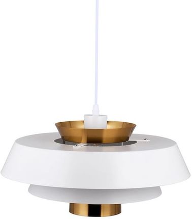 Copel Loftowa LAMPA wisząca metalowy zwis do kuchni biały mosiądz (CGALBOWH)