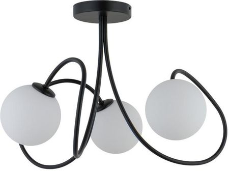Sigma Plafon metalowy MOLY sufitowa lampa na korytarz czarna (33366)