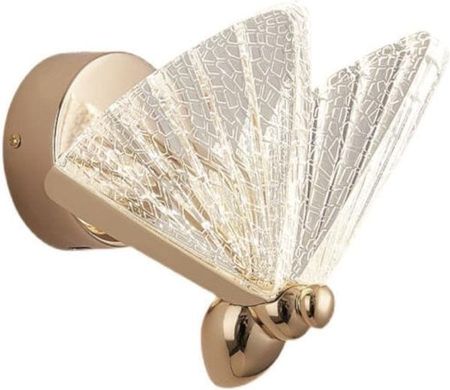 Dekoracyjna lampa ścienna CGMOT Copel kinkiet LED 3W 3000K motyl różowe złoto