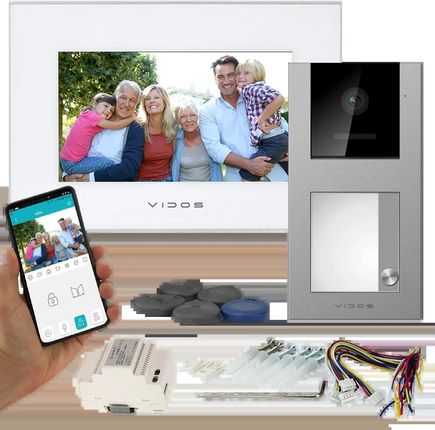 Vidos Wideodomofon Wifi X M10-W + S11-1 Fullhd Android Podczerwień Rfid Microsd