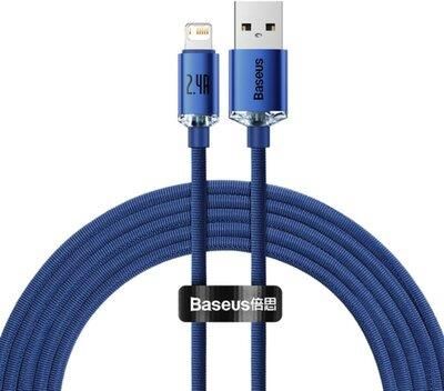Baseus Kabel USB - Lightning Crystal Shine 2 m Niebieski