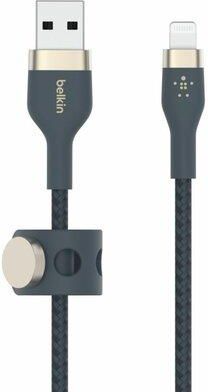 Belkin Kabel USB - Lightning Braided Silicone 1 m Niebieski