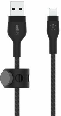 Belkin Kabel USB - Lightning Braided Silicone 1 m Czarny