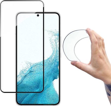 Wozinsky Full Cover Flexi Nano Folia Szklana Szkło Hartowane Z Ramką Samsung Galaxy S22+ S22 Plus Przezroczysty