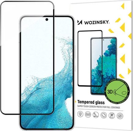 Wozinsky 3D Edge Nano Flexi Glass Folia Szklana Szkło Hartowane Na Cały Ekran Z Ramką Samsung Galaxy S22 Przezroczysty