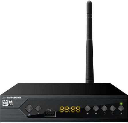 Tuner cyfrowy Esperanza EV107 DVB-T/T2 WiFi H.265/HEVC