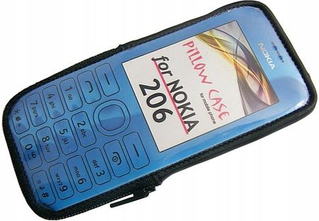 Pillow Case satyna na zamek Nokia 206 Asha czarny
