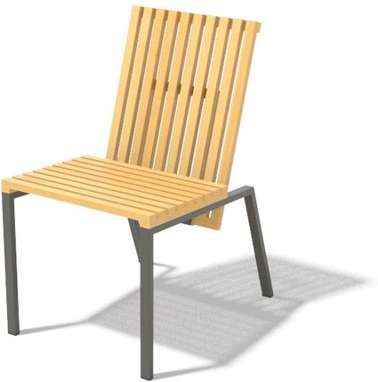 Krzesło Axis 50x67Cm Ipe Olejowane