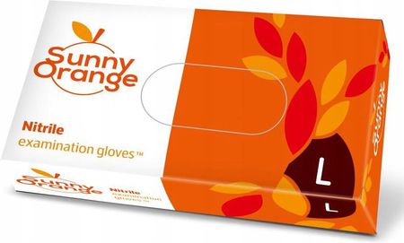 Rękawice rękawiczki nitrylowe grip Orange mocne L