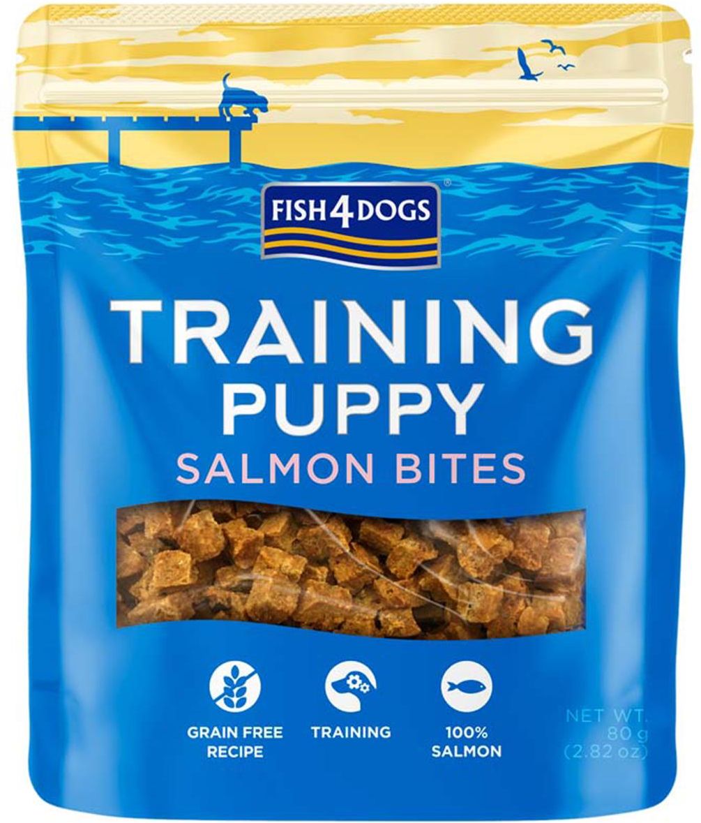 Karma Fish4Dogs Puppy Salmon Bites 80G Ceny i opinie Ceneo.pl