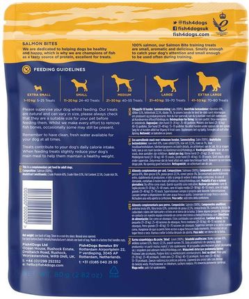 Fish4Dogs Salmon Bites 80G - zdjęcie 4