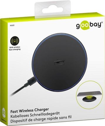 Wentronic Ładowarka Cable Fast Wireless Charger 10W black (45655)