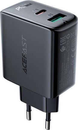 Acefast Ładowarka sieciowa USB Typ C / 32W PPS PD QC 3.0 AFC FCP Czarny A5