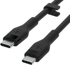 Zdjęcie Belkin Kabel silikonowy gładki USB-C / USB-C 3M Czarny (CAB009BT3MBK) - Przeworsk