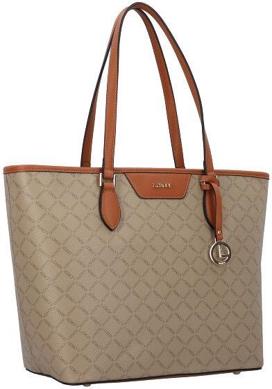 Borsa L.Credi Filiberta 30 Cm In Ecopelle – Tracolla Rimovibile E Organizer Interno – Marrone