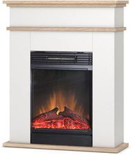 Zdjęcie Warmtec Fori Z Efektem Optiflame Biały Mat Jasny Dąb 1400W - Zator