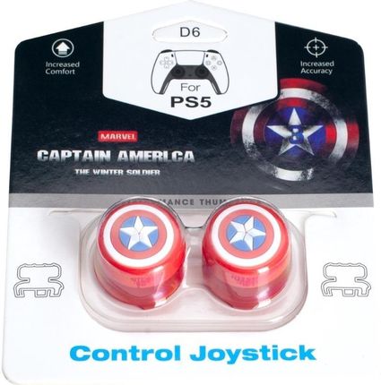 White Shark Nakładki na kontroler PS4/PS5 Captain America XXL 