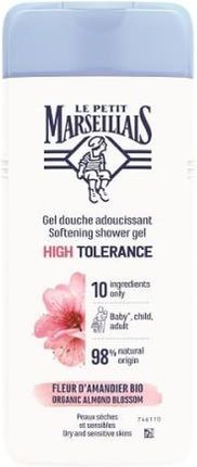 Le Petit Marseillais Delikatny żel pod prysznic o wysokiej tolerancji z kwiatem migdału bio dla skóry suchej i wrażliwej 400 ml