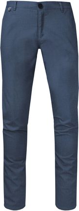 Spodnie Casualowe, Niebieskie Męskie, Zwężane, Bawełniane z Elastanem -JaniMen SPJNMNp82899lightblue
