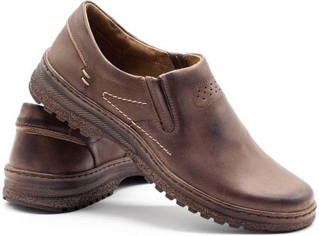 Komodo Buty Męskie Casual 869 Brązowe 45 - zdjęcie 3
