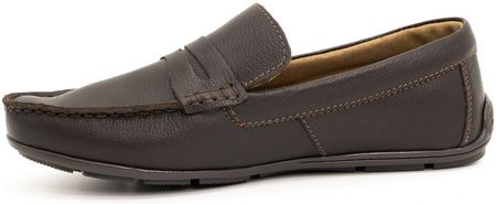 Buty Olivier Mokasyny Męskie Skórzane 894Ma Brązowe 41 - zdjęcie 2