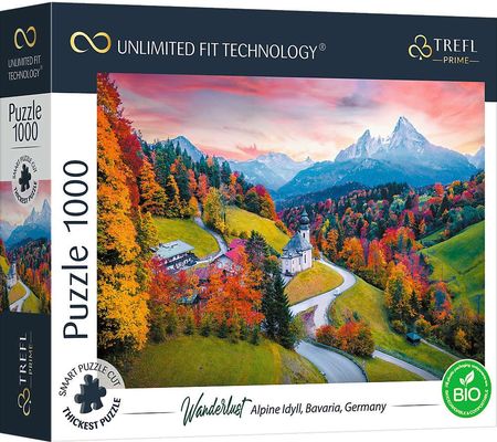 Trefl Puzzle Unlimited Fit Technology 1000el. Alpejska Sielanka Bawaria Niemcy 10703