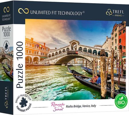 Trefl Puzzle Unlimited Fit Technology 1000el. Pałac Most Rialto Wenecja Włochy 10692