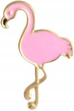Pinets Pins ptak Flaming różowy emaliowana przypinka (B126) - najlepsze Broszki