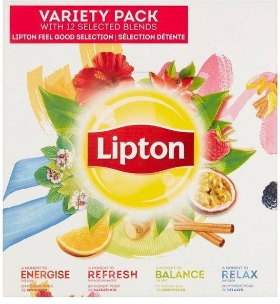 Herbata ﻿Herbata Lipton Variety Pack 12 Smaków 180 Kopert - Ceny I ...