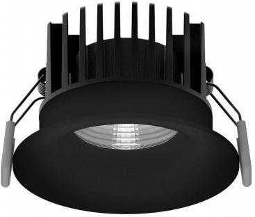 Luces Exclusivas łazienkowe oczko stropowe LED Mallorca 12W 720lm 3000K czarne Ø8,5cm (LE61581)