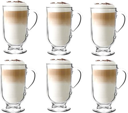 Altom Design Szklanki do kawy latte na stópce Werona 310 ml