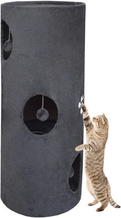 Grafitowy drapak tunel dla kota 100 cm