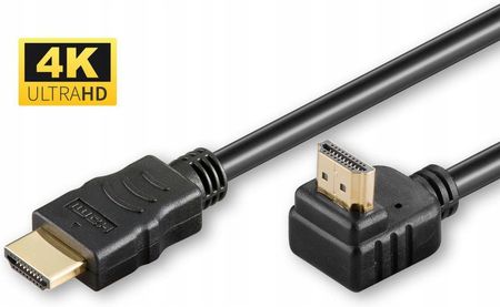 Kabel HDMI 1.4 HDMI - HDMI kątowy 1,5m