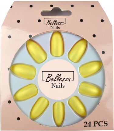 Bellezza Nails Tipsy Paznokcie Sztuczne Matowe 24Szt. Zs29
