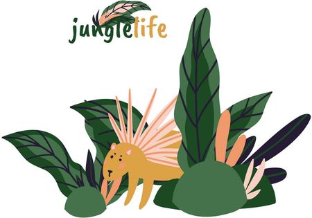 Yellowtipi.Pl Naklejka Złóżkownik Jungle Life Porcupine, 100X75Cm