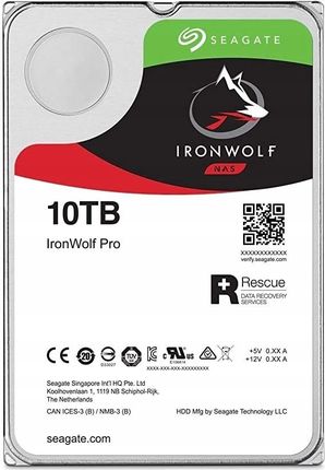 Dysk twardy Seagate IronWolf 10 TB 3.5'' SATA III (6 Gb/s